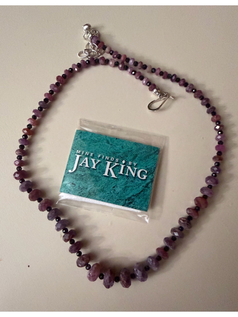 Jay King Mine Finds DTR Lepidolite Necklace Pink Purple Nugget Gemstone Necklace